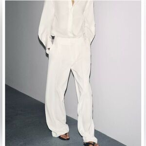 Zara Ecru Trousers